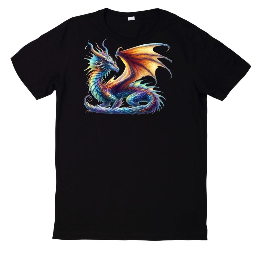 T-Shirt Fantasy Drachen Magischer Drache Motiv BaumwolleWird in neuem Fenster oder Tab geöffnet