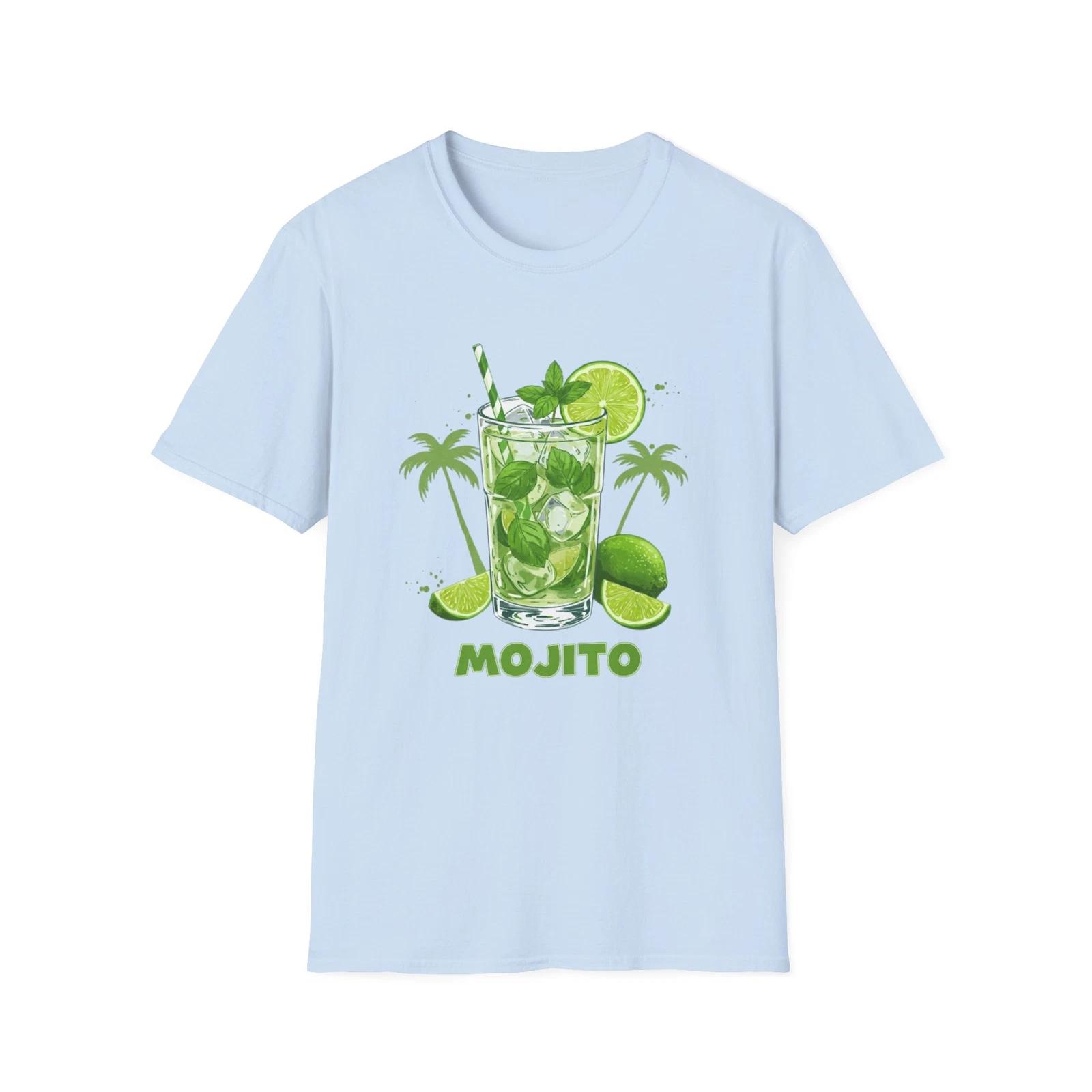 

Mojito T shirt, Cocktail Tee, Summer Drink Top, Beach T shirt, Party Shirt M