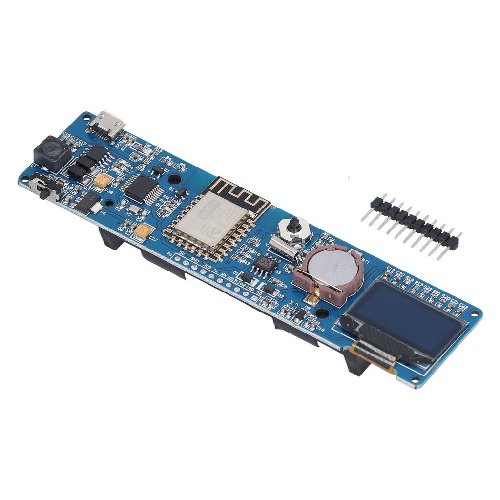Moduł Zegarowy ESP8266 Płytka Rozwojowa z Wyświetlaczem OLED 0,96 cala Uchwyt Baterii 18650