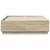 Vidaxl Bed Frame, Sonoma Oak, 120X190 Cm, Wood-Based Material