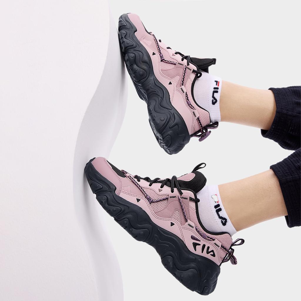 FILA Fluid 5 Cat Paw Shoes 5.0 Versatile Lace-Up Low-Top Casual Shoes Women sneaker Purple Red F12W432101FZN