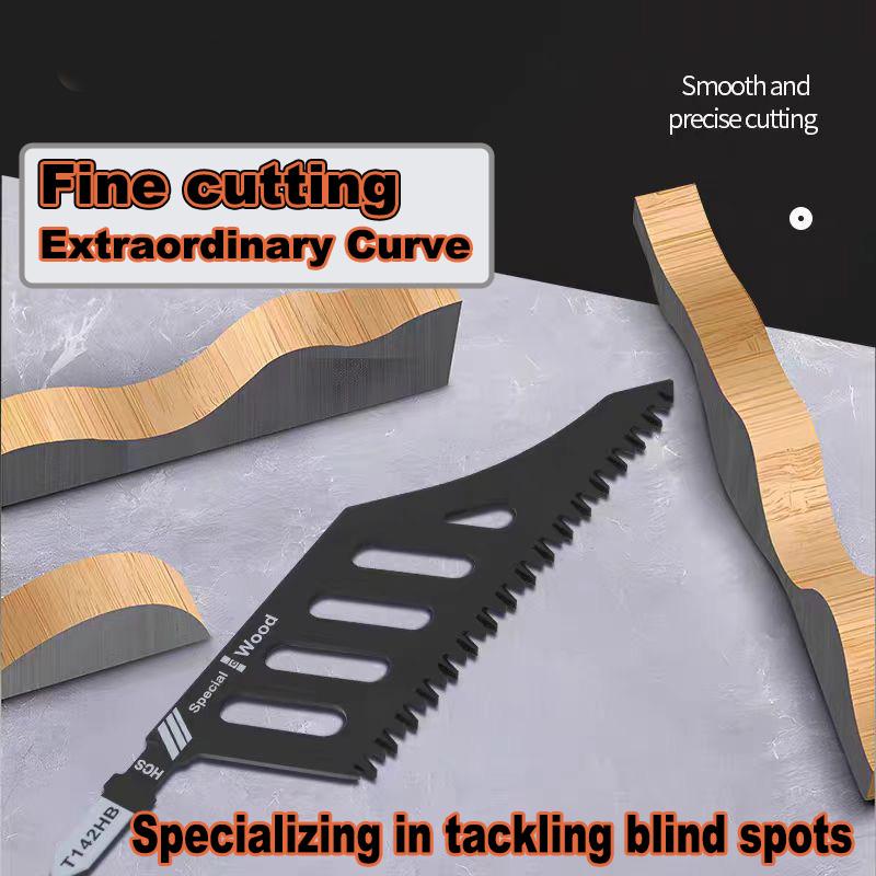 T142HB Gebogene Stichsägeblatt - 1/3/5/10 Stück T-Schaft Bündigschnitt Ersatzblätter Für Präzisionsschnitte Elektrowerkzeug Zubehör