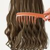 Large Double-Tooth Comb for Curly Hair Electrostatic Smooth Styling Tool with Comfortable Handle Durable Plastic Teeth Suitable for Long Curls