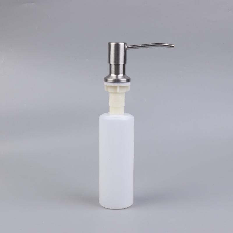

350/500ml Stainless Steel Sink Soap Dispenser Built In Hand Soap Dispenser Pump With Bottle Extension Tube Kit Kitchen Supplies