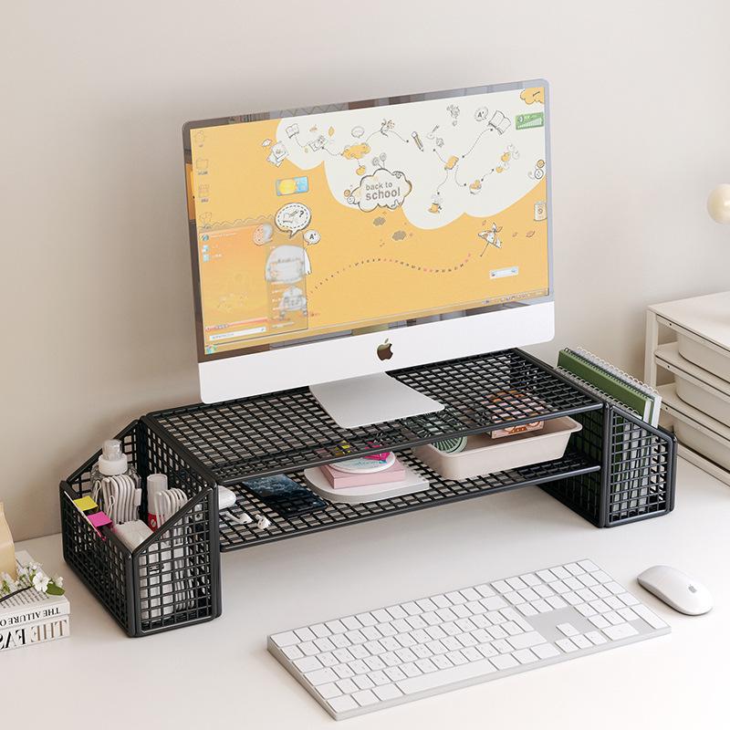 Schmiedeeiserner Ständer zur Laptop-Kühlung und Monitor-Höhenverstellung
