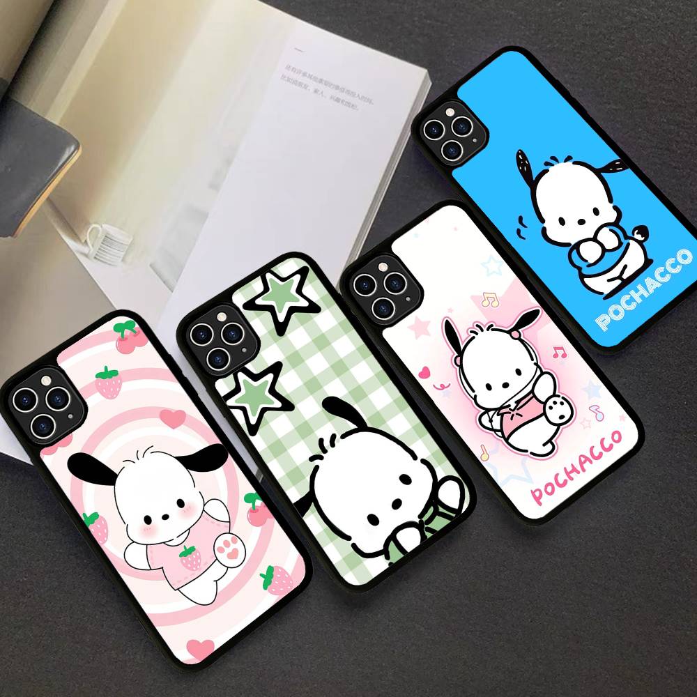 Cute P-Pochacco Phone Case For iPhone 17 Pro 16 Plus 16 Pro Max 15 14 13 12 11 PC+TPU Back Cover