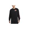 Nike Sportswear Graphic Print Long Sleeve T-Shirt Men Tops Black DM7916-010
