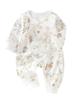 Antibacterial Cotton Baby Jumpsuit with Belly Protection for Spring and Autumn