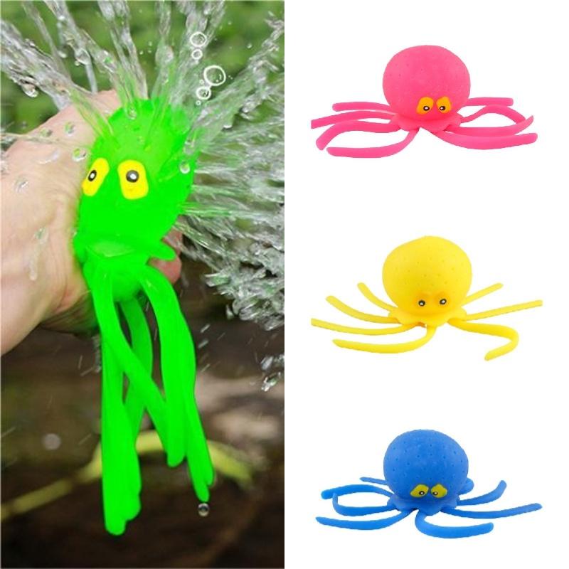 Animal Marinho Squishy Polvo Brinquedo de Banho Para Crianças Tpr Brinquedo Para Brincar na Água e Aliviar o Estresse