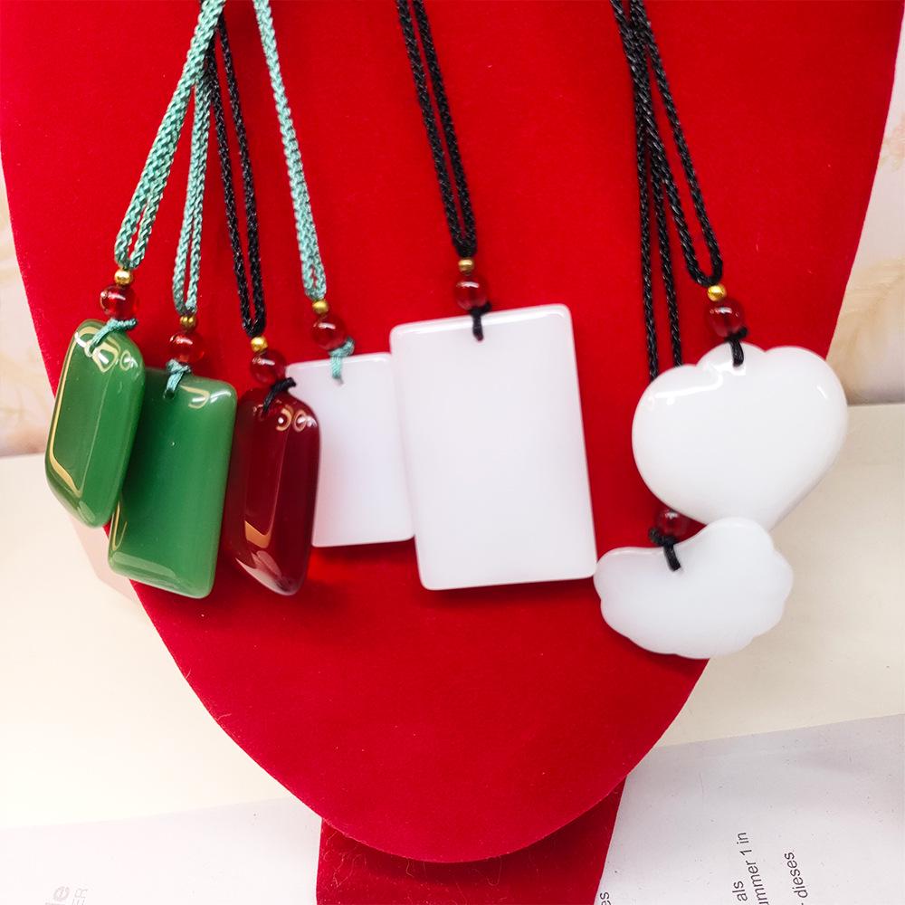 2025 Unisex Jade Glass Necklace - New Style Hot Pendant