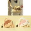 Cute Plush Small Shoulder Bag For Daily Use With Zipper Closure And Card Slots