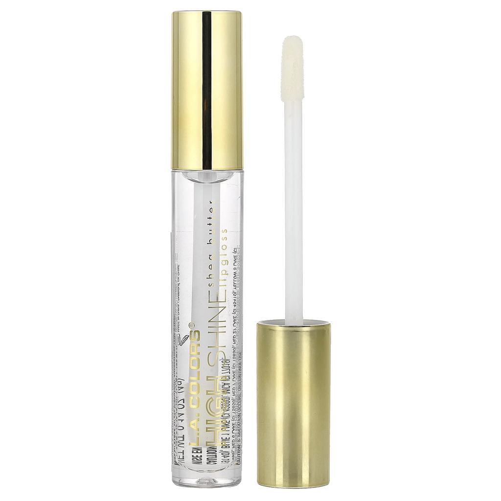 L.A. Colors, High Shine, Shea Butter Lip Gloss, CLG932 Clear, 4g (0.14oz)