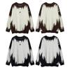Unisex Oversized Cozy Knit Sweater With Faux Mink Texture Streetwear Style Winter Warm Pullover Youth