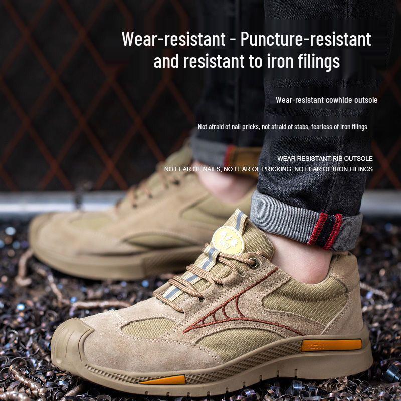 Cross-Border Protective Electrician Safety Shoes: Anti-Smash, Anti-Puncture, Insulated, Breathable, Anti-Odor, Slip-Resistant.