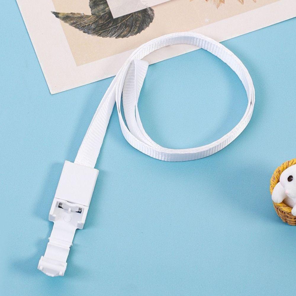 New Plastic Card Sleeves with Lanyard Transparent ID Card Protective Film Student ID Card Holder