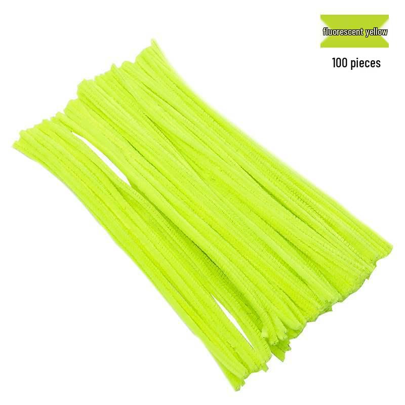 Encrypted Pipe Cleaners: Dense, Thickened 8mm White Strips with Mixed Colors for Handmade DIY Bouquets