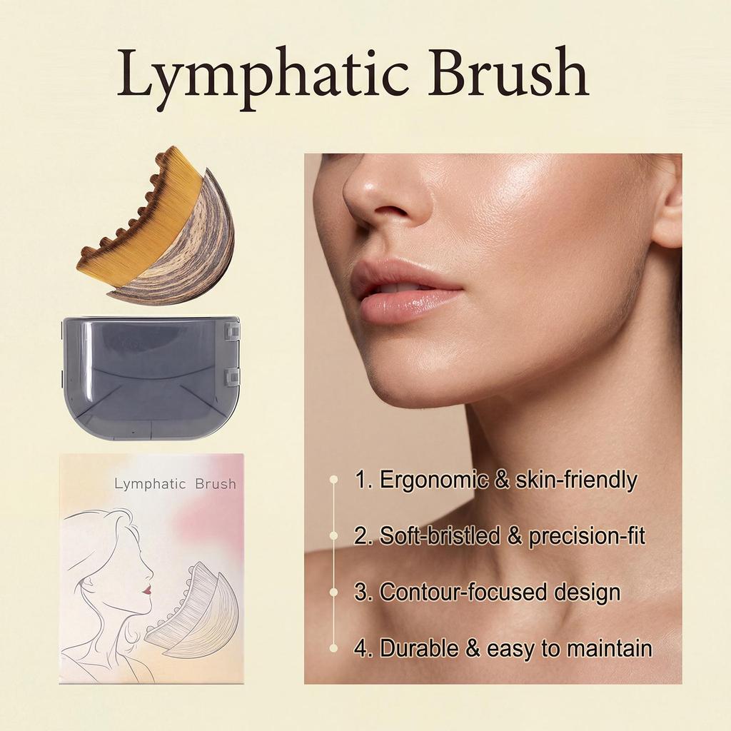 Portable Contour Face Brush for Daily Gentle Care, Enhancing Skin Elasticity, Smoothness, and Fineness