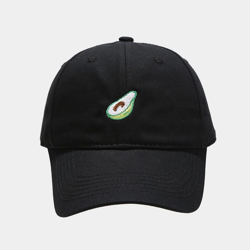 Spring new embroidered soft-top avocado cap men's and women's outdoor leisure sunscreen baseball cap