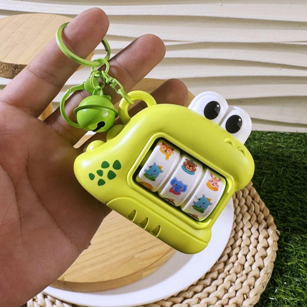 Plastic Fidget Keychain Cartoon Dinosaur Key Chain Pendant Backpack Charm Kids Party Favors