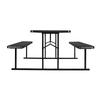 Picnic Table Foldable Steel Camping Table Chair Garden Indoor Outdoor