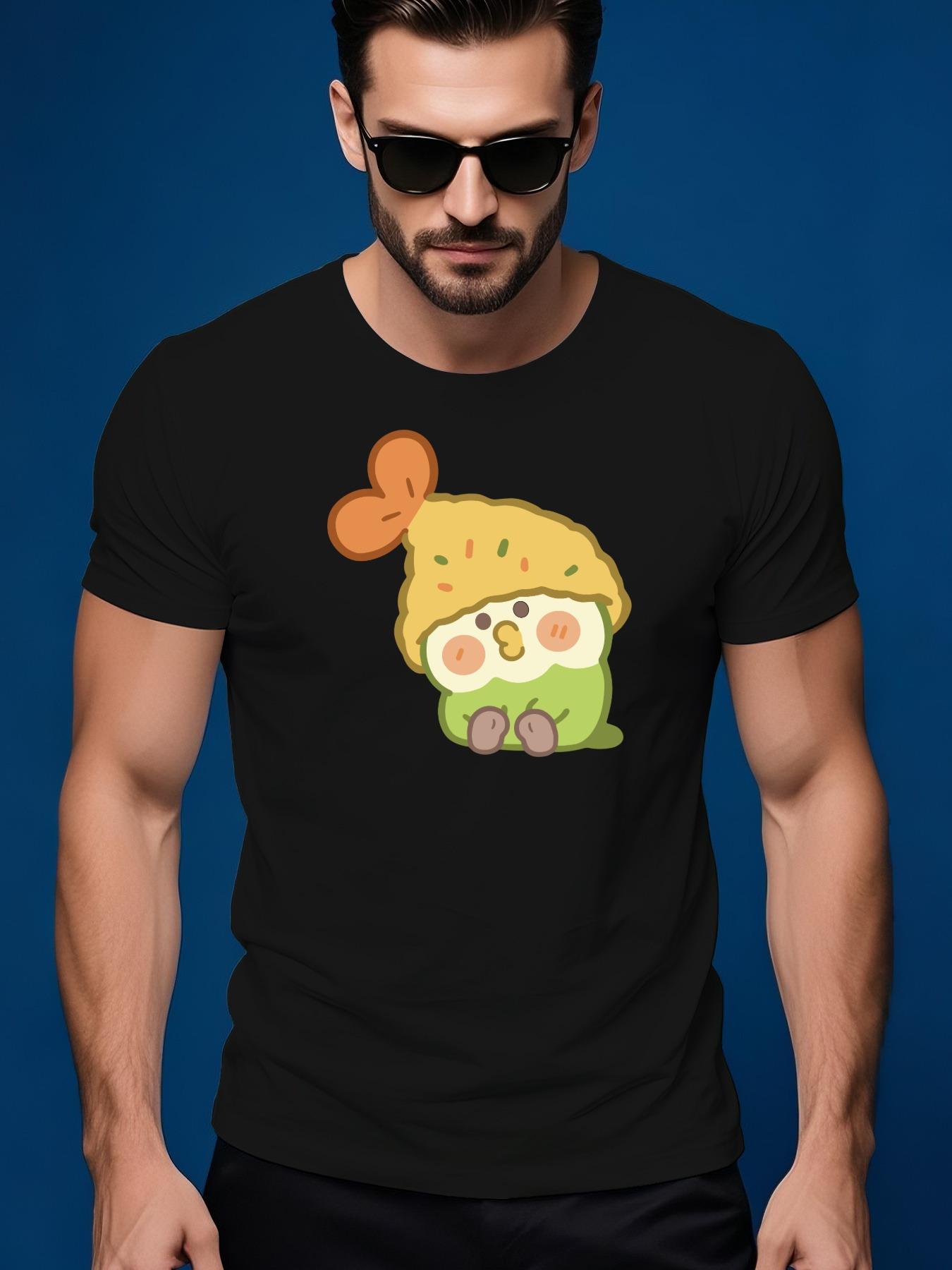 Cute Cartoon Animal Graphic Tshirt - Cotton Casual Summer... XXXXL