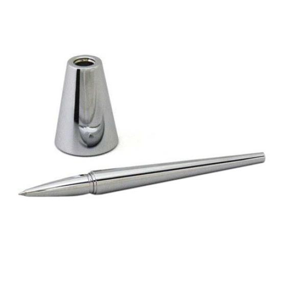 

K Corporation Magnetic Catch Aluminum Desk PS044S Pen, Silver,