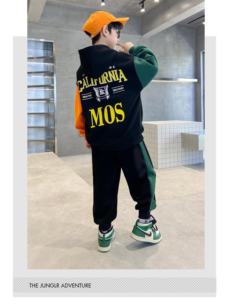 2025 Boys' Spring Sports Sweater Suits - Trendy, Fashionable, and Stylish for Big Kids
