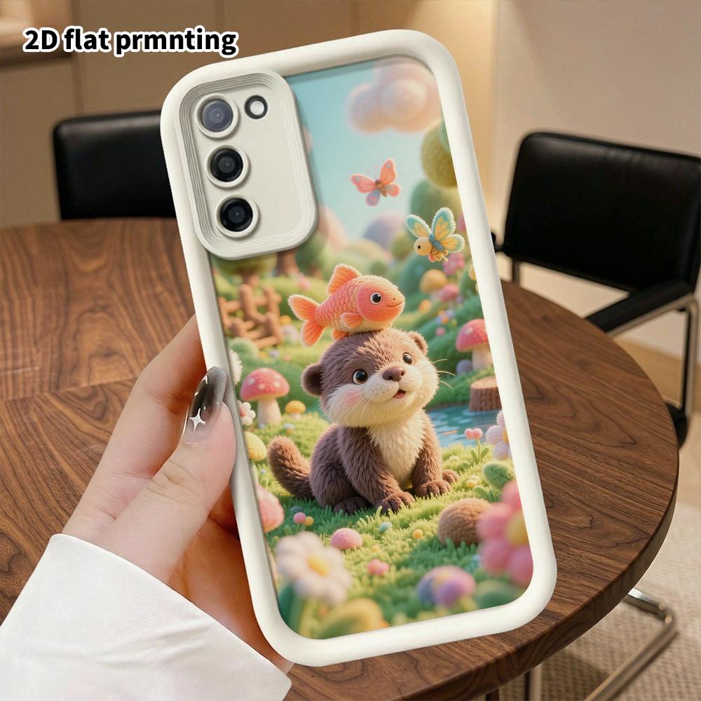 Phone Case: 2D flat, suitable for Samsung Galaxy A34 A35 M05 M06 S20 S22 S21 FE Plus 5G protective case, plush scene, perfect Christmas and Halloween