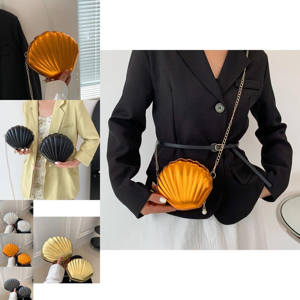 Elegant Shell-shaped Handbag For Women In Vibrant Colors Perfect For Daily Wear