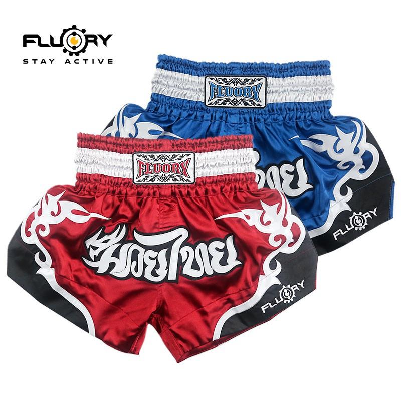 Men Women Boxing Shorts MMA Training Fighting Gear Lightweight Satin Martial Arts Uniform