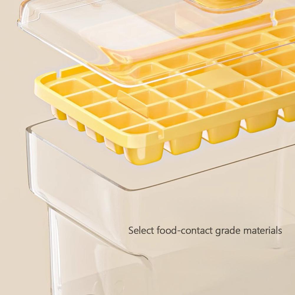 34/68 Grids Easy Press Release Ice Mold Ice Cube Tray With Lid And Storage Box Seal Reusable Freezer Ice Making Tool