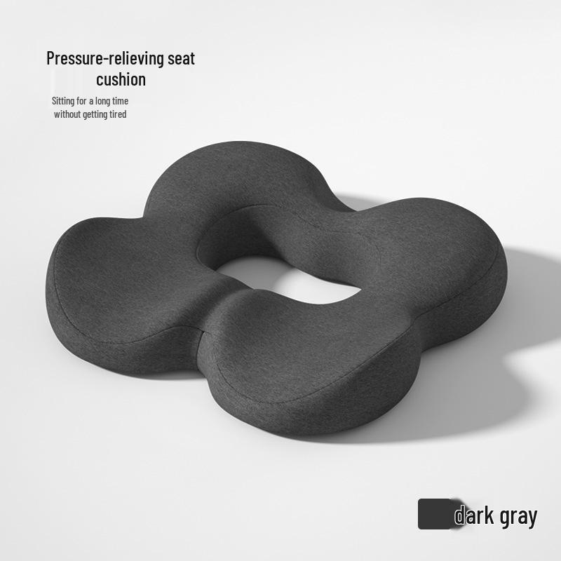 Memory Foam Breathable Seat Cushion for Long Sitting - Relieves Pressure and Pain