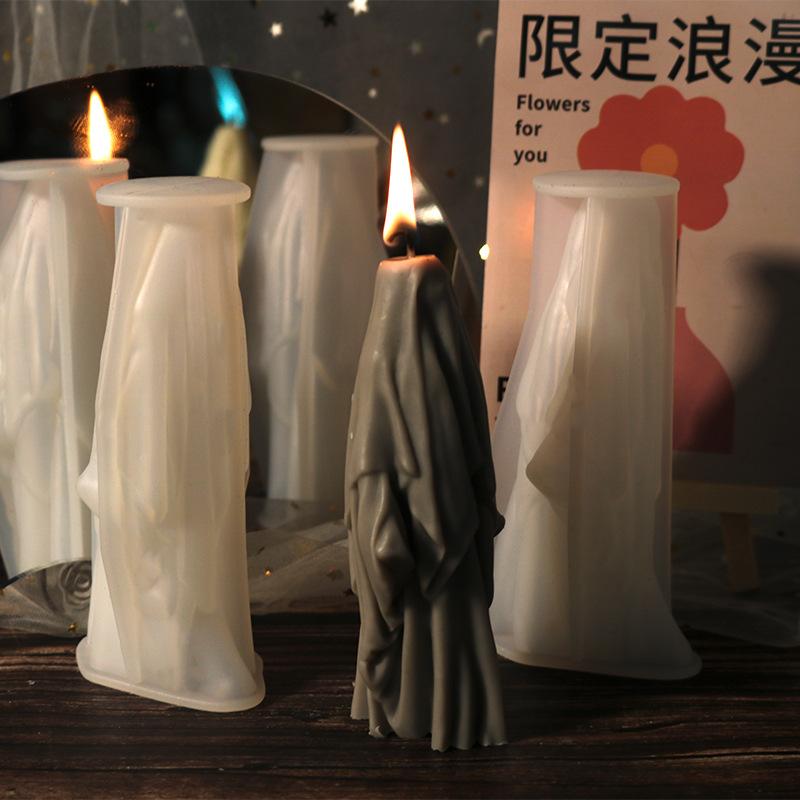 Wizard Scented Candle Molds for Candle Making Supplies DIY Plaster Gypsum Silicone Epoxy Resin Mold Decoration
