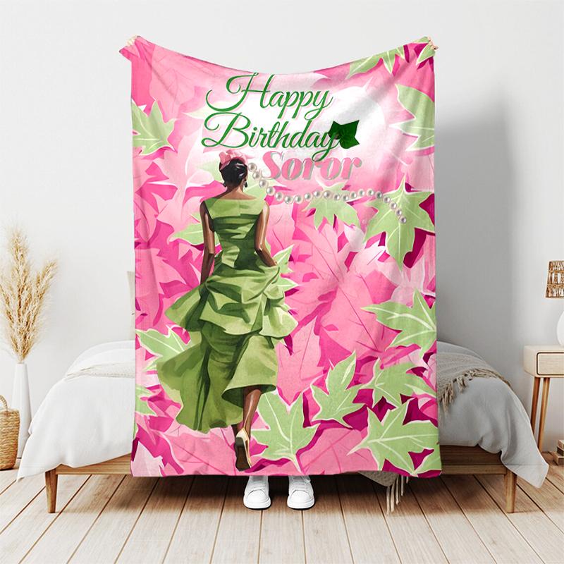1pc Blanket AKA Logo5 Print Design, Lightweight Blanket for Sofa, Bed- Soft &Warm, Gift for All Seasons like Christmas, Halloween