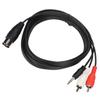 Male to Male DIN 8Pin to 3.5mm + 2RCA Cable Audio Connection Cable  Home Theater System