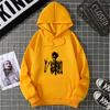 Retro Skull Print Hoodie Women's Fashion Hip Hop Loose Sweatshirt Cat Casual Sweatshirt Pocket Fleece Harajuku Streetwear