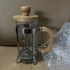Heat-Resistant French Press Coffee & Tea Maker with Bamboo Handle and Stainless Steel Filter