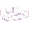 VidaXL Canapé pour enfants gris clair 70x45x33 cm velours, mini canapé, mini canapé-chaise, mini canapé pour enfants, canapé 3196387
