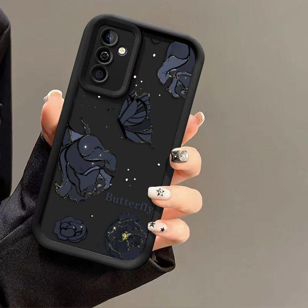 Luxury Butterfly Roses Phone Case For Samsung Galaxy S26 S25 S24 S23 S22 S21 FE S20 ULTRA PLUS TPU Case Funda Shell Capa Cover