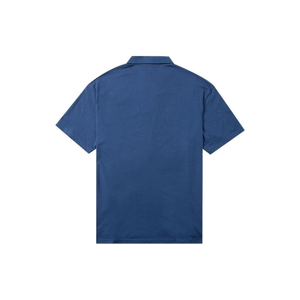 Timberland Solid Logo Micro Badge Casual Short Sleeve Polo Shirt Men tops Blue A27AF-288