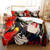 Lycoris Recoil Zestaw Pościeli Pojedynczy Bliźniak Pełny Queen King Size Zestaw na Łóżko Dorosły Dziecko Sypialnia Zestawy Poszewek na Kołdrę 3D Anime Zestaw Prześcieradeł