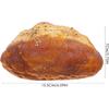 HOMSFOU Artificial French Bread Realistic Food Model Photography Prop, Bakery Display, Household Decor, 15.5X9CM, Bright Color, Rustic Style,