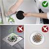 HUAZONTOM Sink Drain Lid, 15cm, for Soaking, Oxygen Soaking, Bleach, Sink Cleaning, Deodorizing, Sink, Bathroom, Kitchen, Bath, Tub, Black