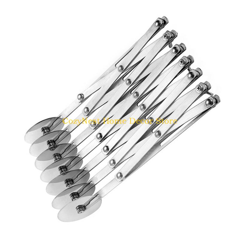 92MF Practical Pizza Wheel Cutter 3/4/5/6/7 Wheel Cutter Stainless Steel Pizza Cutter for Handmade Pizza Lover
