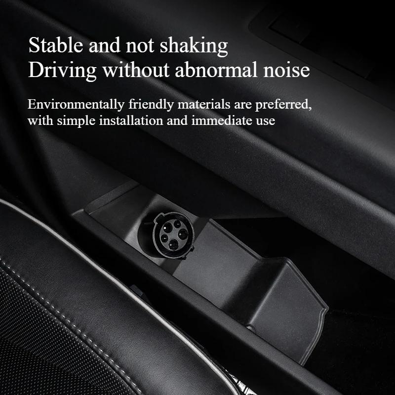 Charging Adapter Storage Box for Tesla Cybertruck Cable Hanger Door Dock Socket Adapter Fixed Base Car Accessories 2024-2025