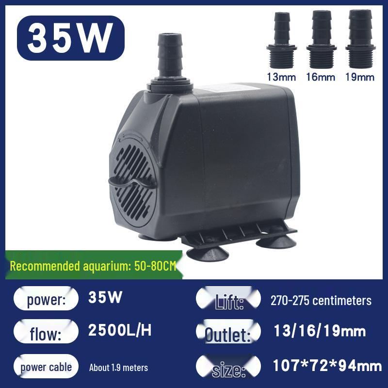 Submersible Water Pump for Fish Tanks, Fountains, Feng Shui Wheels, and Ponds with Light (5W, 6W, 8W)