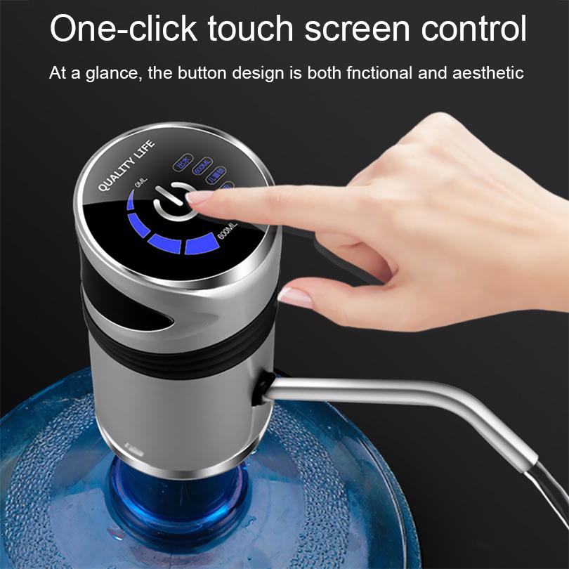 Water Bottle Pump Rechargeable Automatic Electric Water Dispenser Pump for 4.5 - 18.9L Bottle Water ,Auto Drink Dispenser