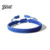 Gender-neutral Bracelet Unisex Hand Rope Adjustable Handmade Braided Solid Color