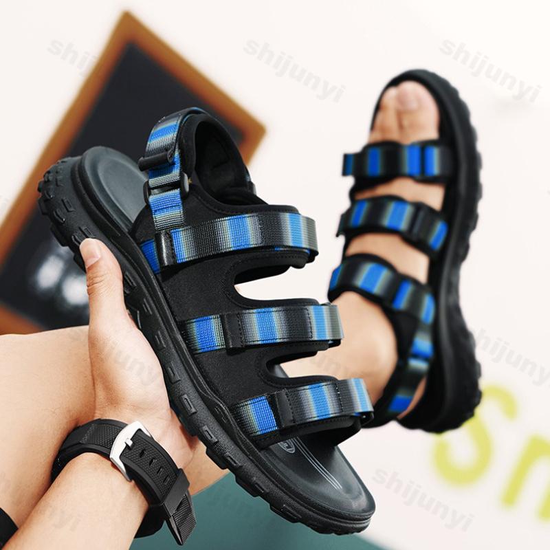 Fashion Hollow Breathable Men's Sandals Fashion New Soft Soled Outdoor Casual Cool Shoes 2025 Summer Comfortable Lightweight Sneakers