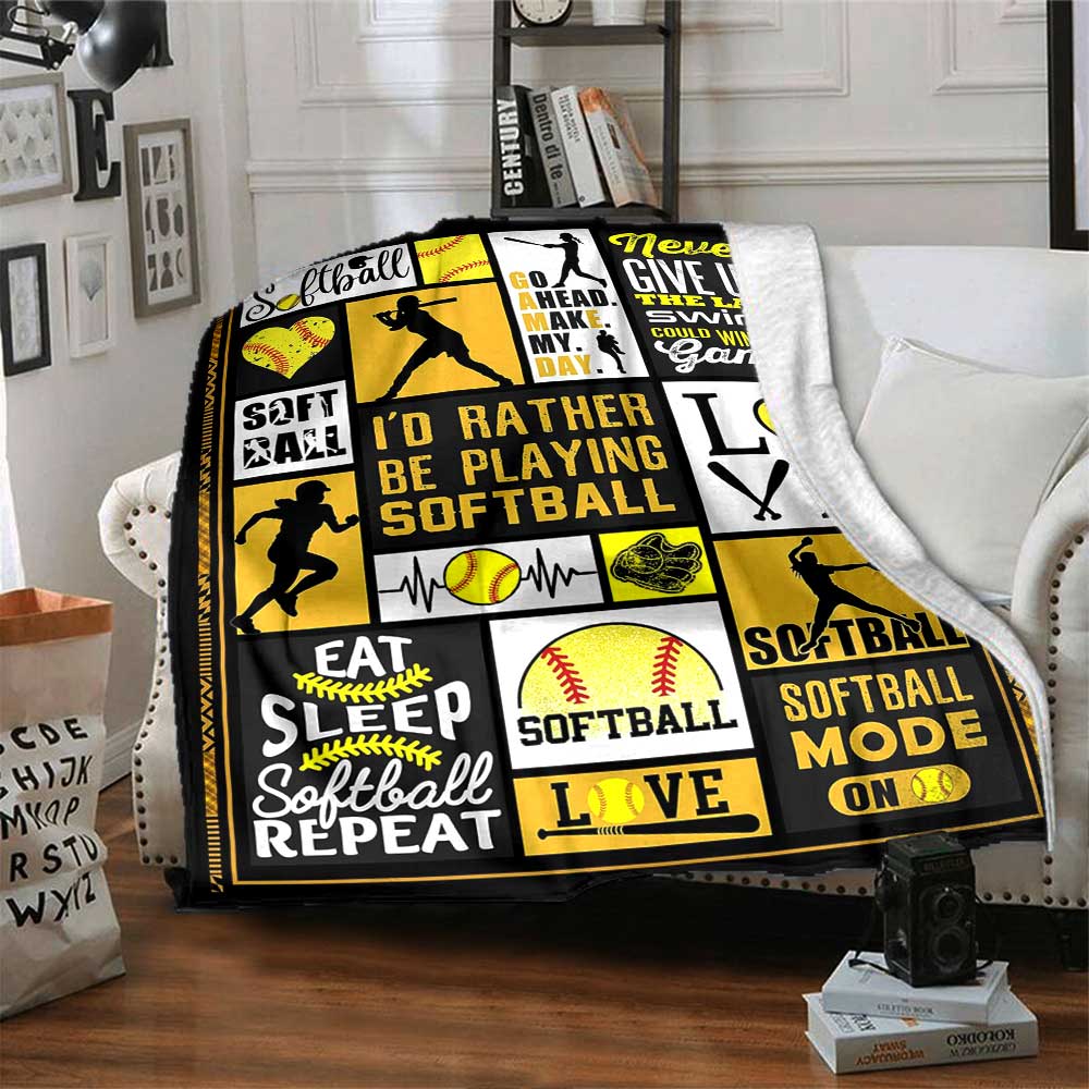 Sport Passion Poster Blanket Blanket Versatile for Couch Sofa Couch Office Bed Picnics Modern Style Gift for Travel, Home, Birthdays Y12